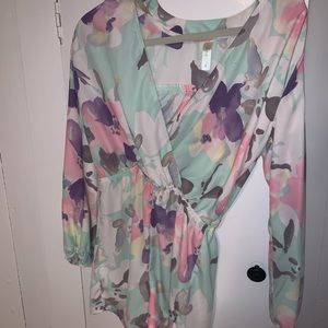 Lovely day watercolor romper size s